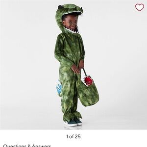 Pottery Barn Kids Green Dinosaur Costume